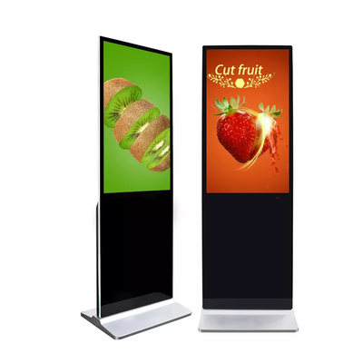 Volles HD 55 Zoll-kapazitiver Noten-Kiosk der Innenboden-Stand-digitalen Beschilderung