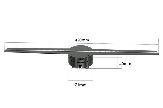 Qualität  RGB1615 Holographic Led Fan Display 56 65 85cm 8GB Support Splicing Fabrik