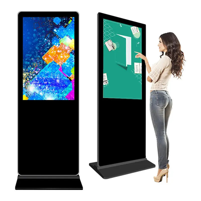 49 55 freistehende digitale Beschilderung 65 Zoll-Androids, Software-wechselwirkender Kiosk Cms